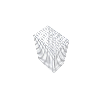 Fourche rapportée type 4 100 cm x 60 cm x 40 cm (L x H x P), mailles 5 cm x 5 cm, anneau C