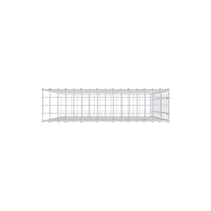 Mounted gabion type 2 100 cm x 80 cm x 20 cm, mesh size 5 cm x 10 cm, C-ring