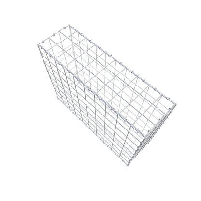Gabião 100 cm x 80 cm x 30 cm (C x A x P), malhagem 10 x 10 cm, anel espiral