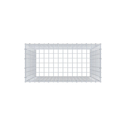 Anbaugabione Typ 3 100 cm x 80 cm x 40 cm (L x H x T), Maschenweite 5 cm x 5 cm, C-Ring