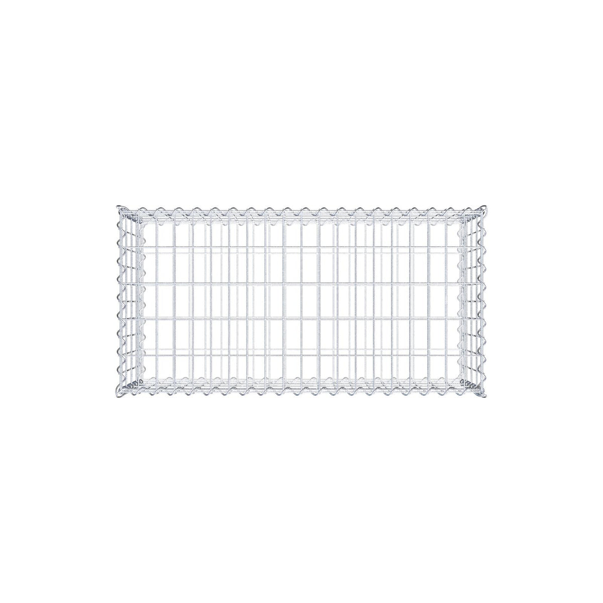 Gabbione 100 cm x 40 cm x 50 cm (L x H x P), maglia 5 cm x 10 cm, spirale