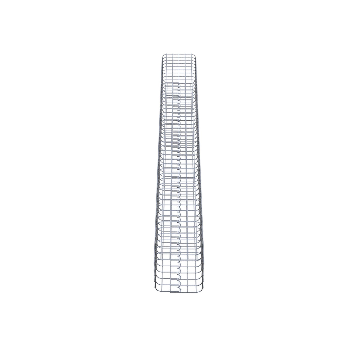 Gabionensäule eckig 27 cm x 27 cm, 230 cm Höhe, MW 5 cm x 5 cm
