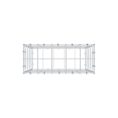 Gabião 50 cm x 50 cm x 20 cm (C x A x P), malhagem 10 x 10 cm, anel espiral