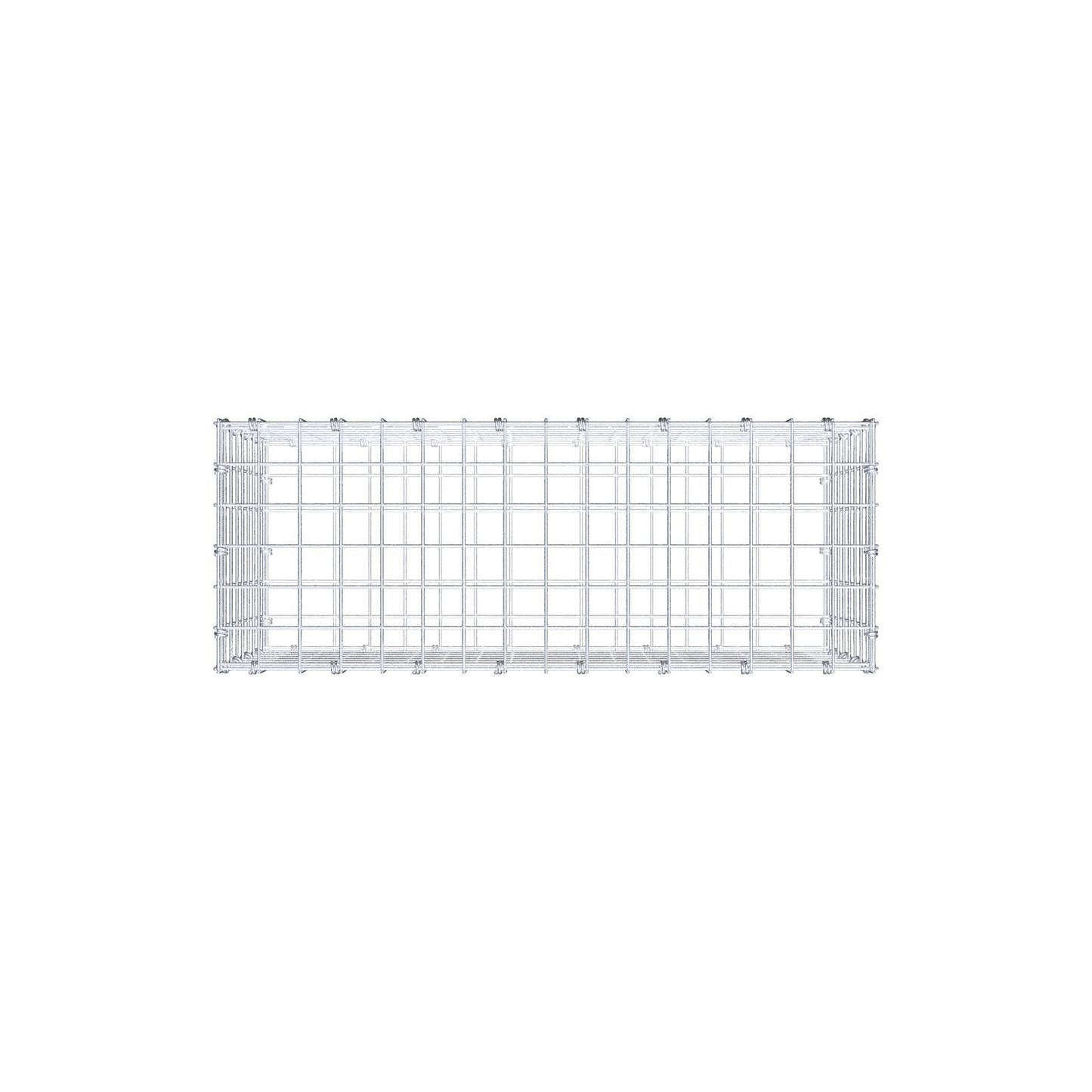 Gabione 80 cm x 40 cm x 30 cm (L x H x T), Maschenweite 5 x 5 cm, Spiralring