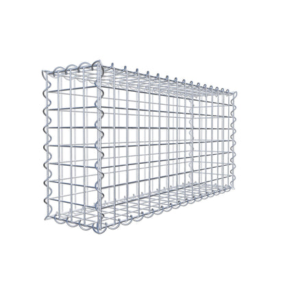 Gabione 80 cm x 40 cm x 20 cm (L x H x T), Maschenweite 5 cm x 5 cm, Spirale