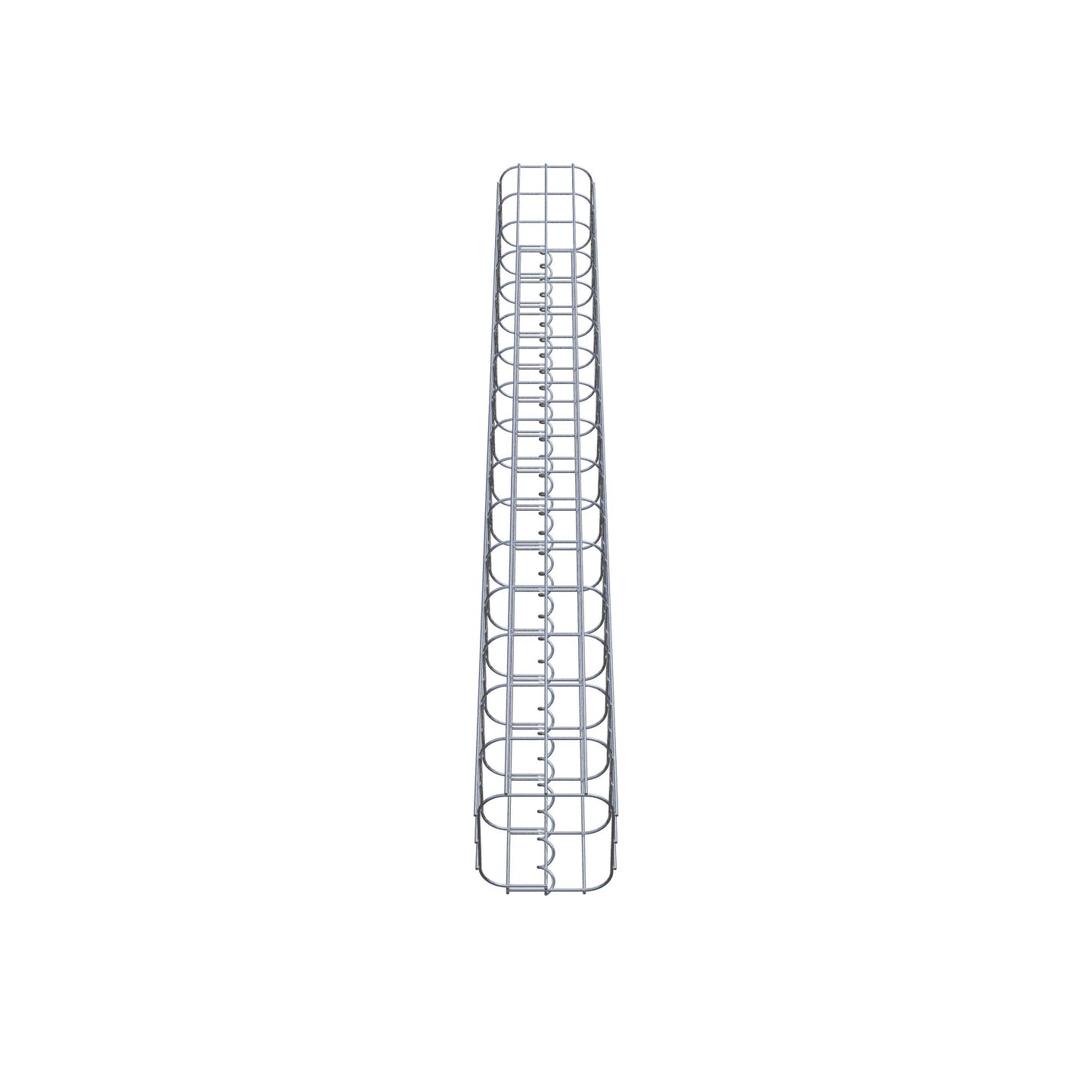 Colonne de gabion carrée 17 cm x 17 cm, 160 cm de hauteur, MW 5 cm x 10 cm