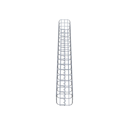 Colonne de gabion carrée 17 cm x 17 cm, 160 cm de hauteur, MW 5 cm x 10 cm