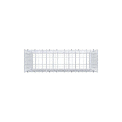 Gabião 100 cm x 90 cm x 30 cm (C x A x P), malhagem 5 x 5 cm, anel espiral