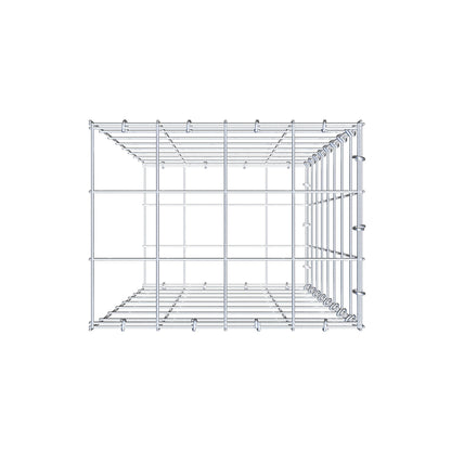 Pila adicional tipo 2 80 cm x 40 cm x 30 cm (L x A x P), malla 10 cm x 10 cm, anillo en C