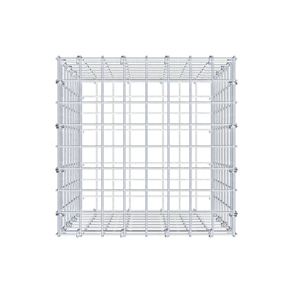 Gabbione 40 cm x 40 cm x 40 cm (L x H x P), maglia 5 cm x 5 cm, anello a C