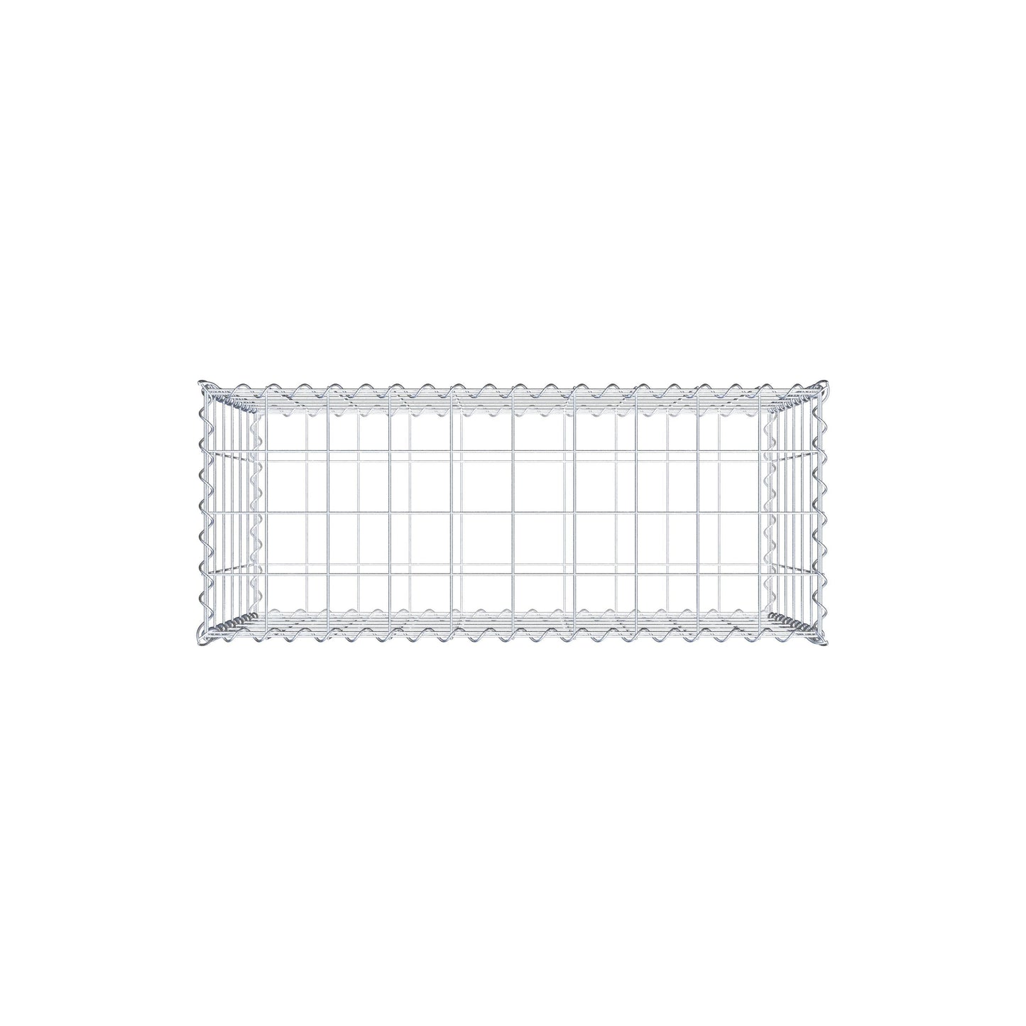 Gabion 100 cm x 60 cm x 40 cm (L x H x D), mesh size 10 cm x 10 cm, spiral