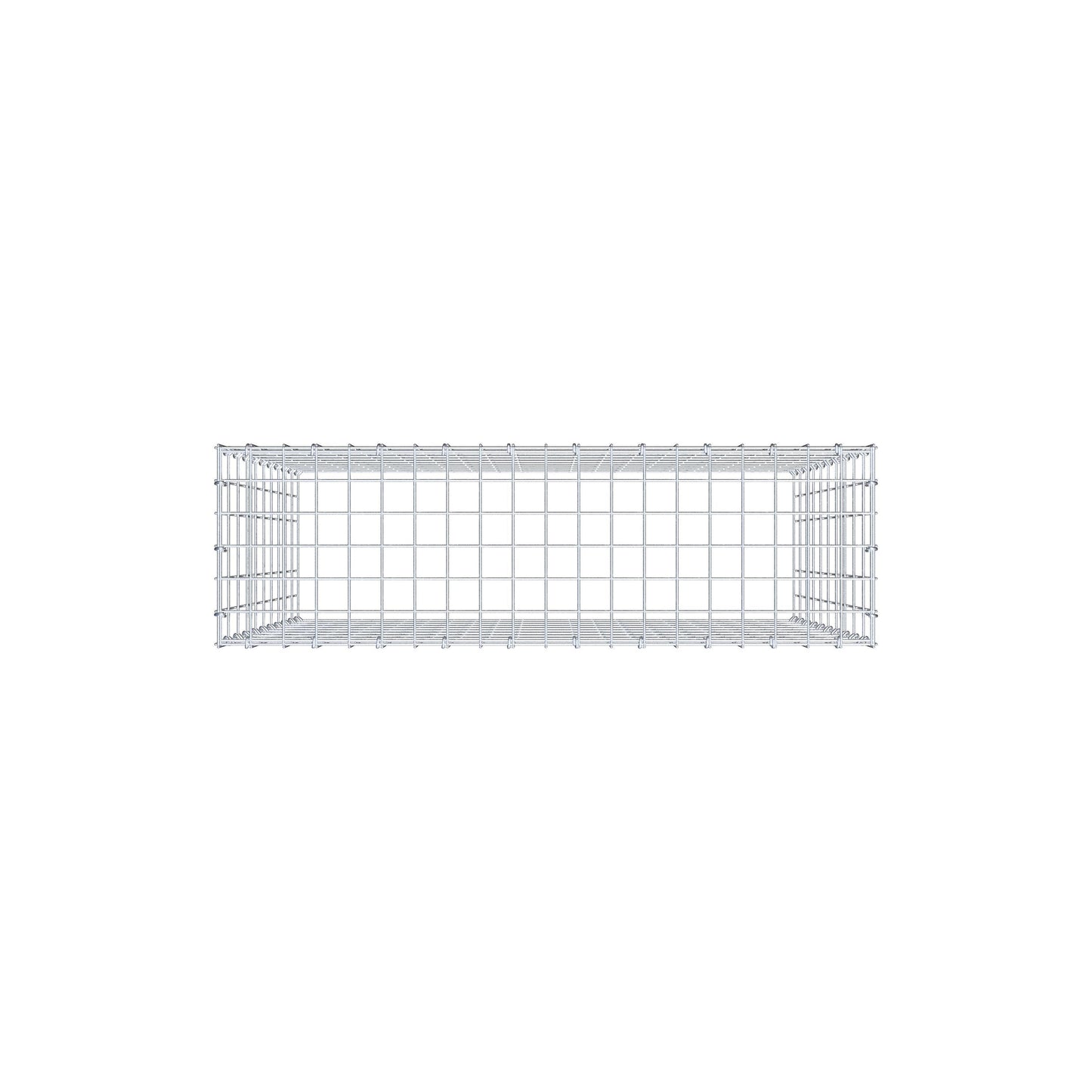 Gabião Tipo 3 100 cm x 100 cm x 30 cm (C x A x P), malhagem 5 cm x 10 cm, anel C