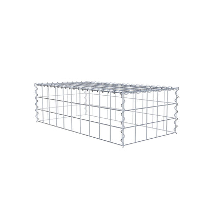 Gabion rapporté type 3 100 cm x 30 cm x 50 cm (L x H x P), mailles 10 cm x 10 cm, spirale