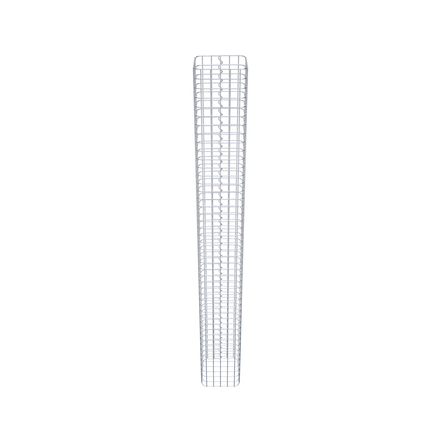 Gabionensäule eckig 27 cm x 27 cm, 230 cm Höhe, MW 5 cm x 5 cm