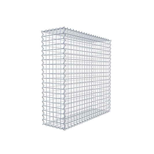 Gabião 100 cm x 100 cm x 30 cm (C x A x P), malhagem 5 cm x 5 cm, espiral