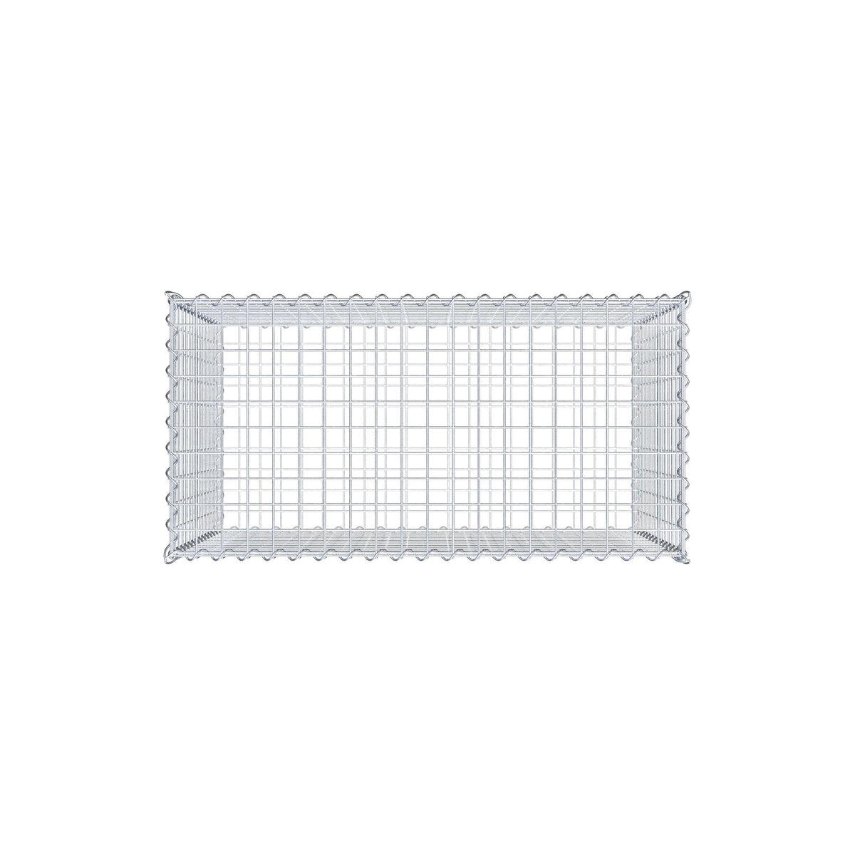 Gabbione 100 cm x 70 cm x 50 cm (L x H x P), maglia 5 cm x 5 cm, spirale