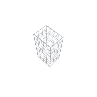 Gabião 80 cm x 40 cm x 30 cm (C x A x P), malhagem 10 cm x 10 cm, anel C