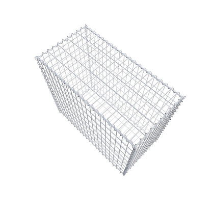Gavión 100 cm x 90 cm x 50 cm (L x A x P), luz de malla 5 cm x 10 cm, en espiral