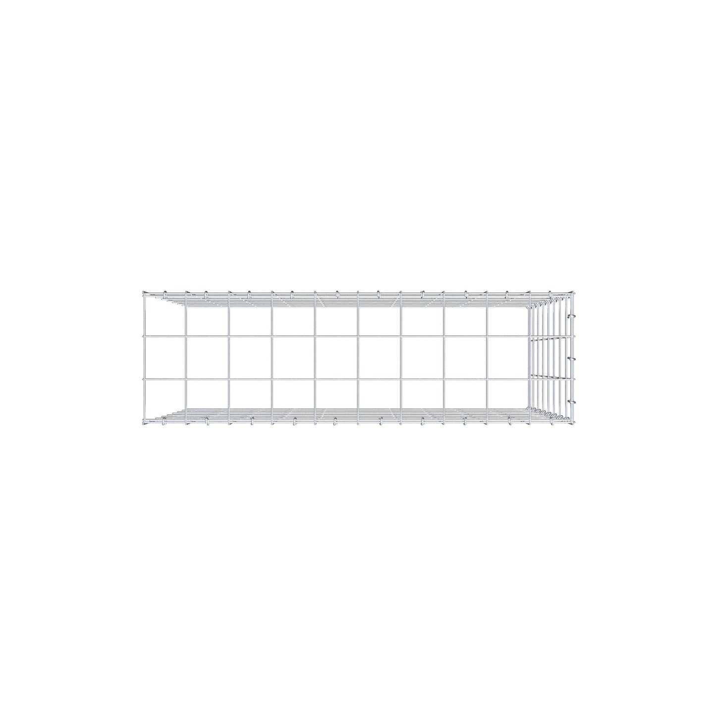 Anbaugabione Typ 4 100 cm x 80 cm x 30 cm (L x H x T), Maschenweite 10 cm x 10 cm, C-Ring