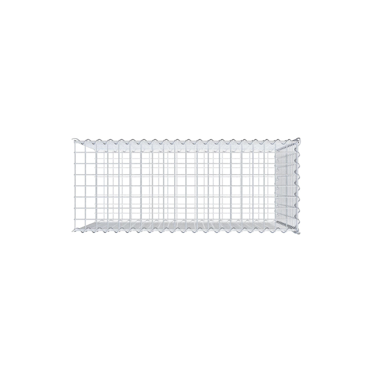 Gavión complementario tipo 2 100 cm x 70 cm x 40 cm (L x A x P), malla 5 cm x 5 cm, espiral