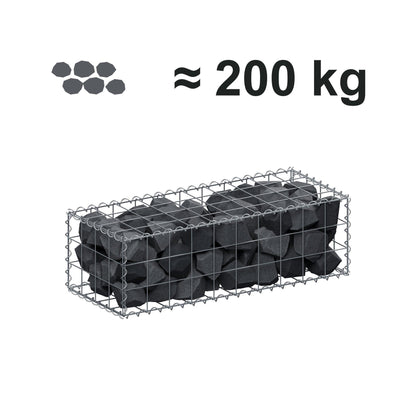 Gabion 100 cm x 30 cm x 40 cm (L x H x P), mailles 10 cm x 10 cm, spirale