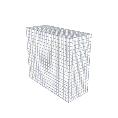 Gavión 100 cm x 90 cm x 40 cm (L x A x P), luz de malla 5 cm x 5 cm, anillo en C
