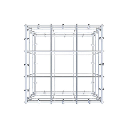 Gabion 30 cm x 30 cm x 30 cm (L x H x D), mesh size 10 cm x 10 cm, C-ring