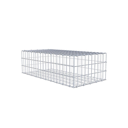 Gabion 100 cm x 30 cm x 50 cm (L x H x P), mailles 5 x 10 cm, anneau en spirale