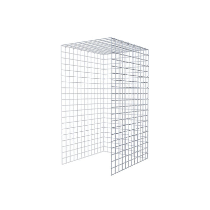 Fourche rapportée type 4 100 cm x 60 cm x 50 cm (L x H x P), mailles 5 cm x 5 cm, anneau C