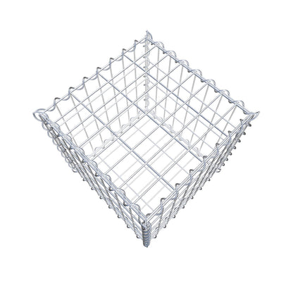 Gabion 40 cm x 40 cm x 40 cm (L x H x P), mailles 5 cm x 10 cm, spirale