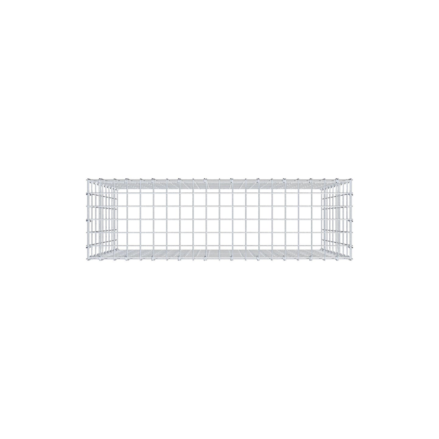 Gabião Tipo 3 100 cm x 90 cm x 30 cm (C x A x P), malhagem 5 cm x 10 cm, anel C