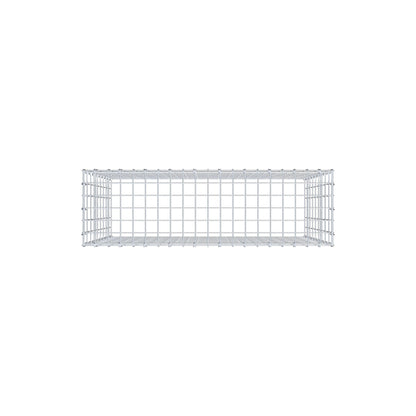 Gabião Tipo 3 100 cm x 90 cm x 30 cm (C x A x P), malhagem 5 cm x 10 cm, anel C