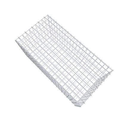 Gabbione 100 cm x 50 cm x 50 cm (L x H x P), maglia 5 cm x 10 cm, anello a C