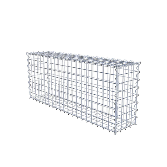 Set van 2 schanskorven 100 cm x 40 cm x 20 cm (L x H x D), maaswijdte 5 x 5 cm, spiraalvormig