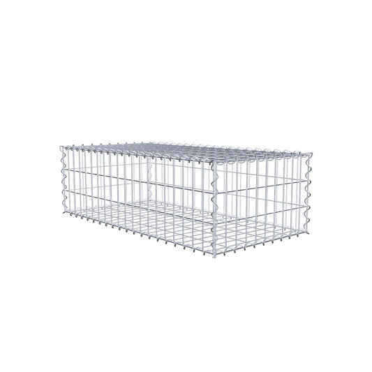 Schanskorf 100 cm x 30 cm x 50 cm (L x H x D), maaswijdte 5 cm x 10 cm, spiraal