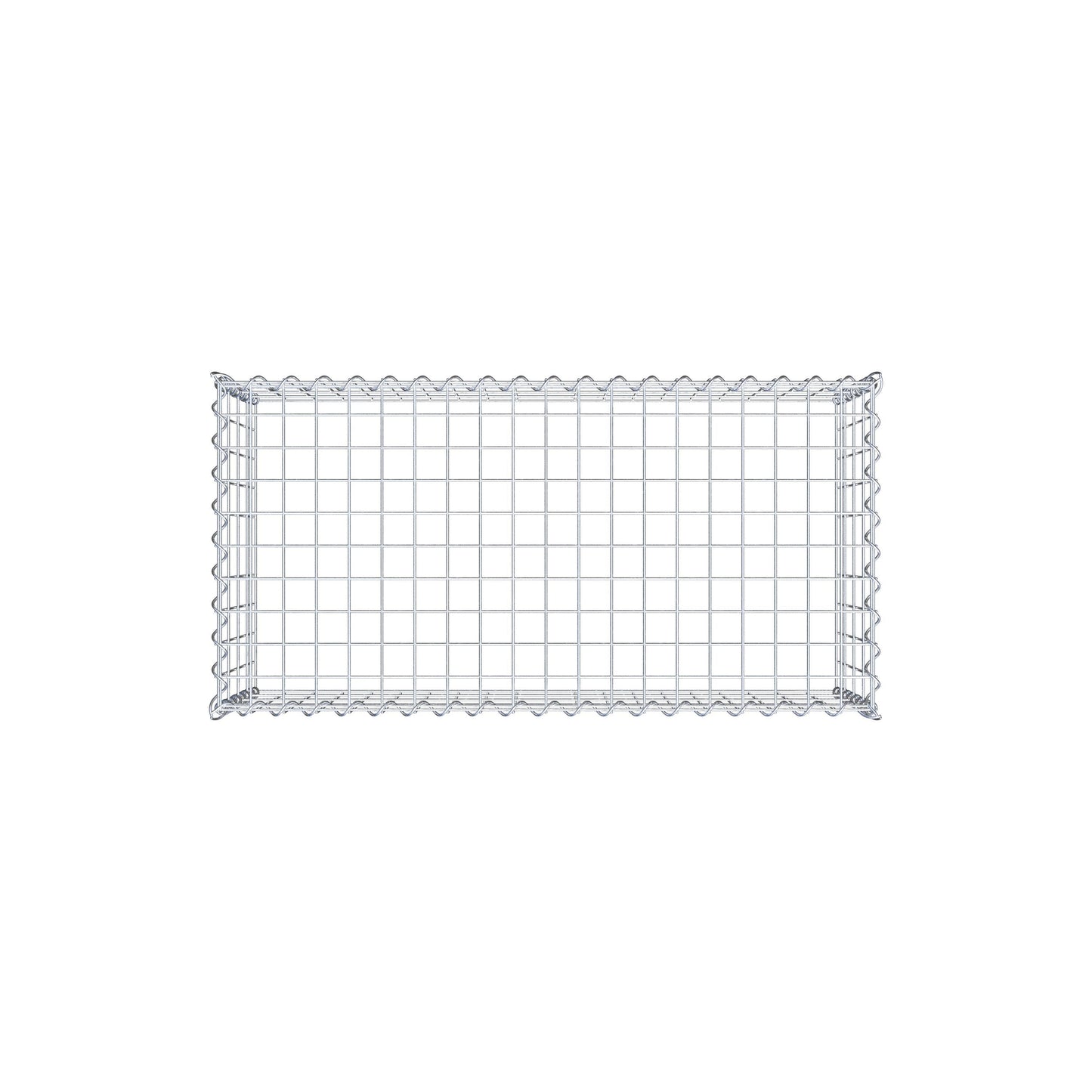 Anbaugabione Typ 3 100 cm x 40 cm x 50 cm (L x H x T), Maschenweite 5 cm x 10 cm, Spirale