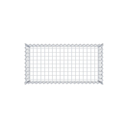 Anbaugabione Typ 3 100 cm x 40 cm x 50 cm (L x H x T), Maschenweite 5 cm x 10 cm, Spirale