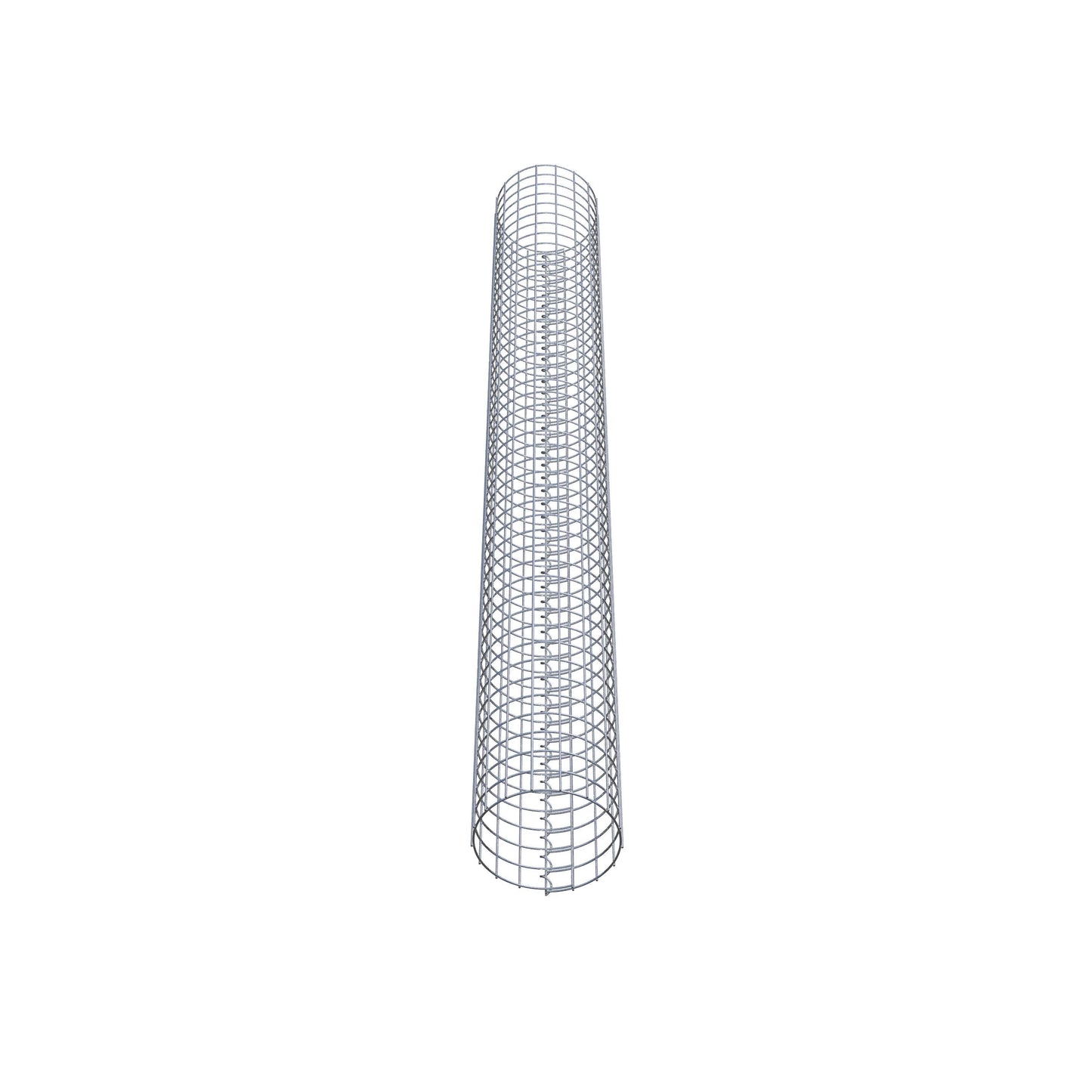 Gabionensäule rund 27 cm Durchmesser, 230 cm Höhe, Maschenweite 5 cm x 5 cm