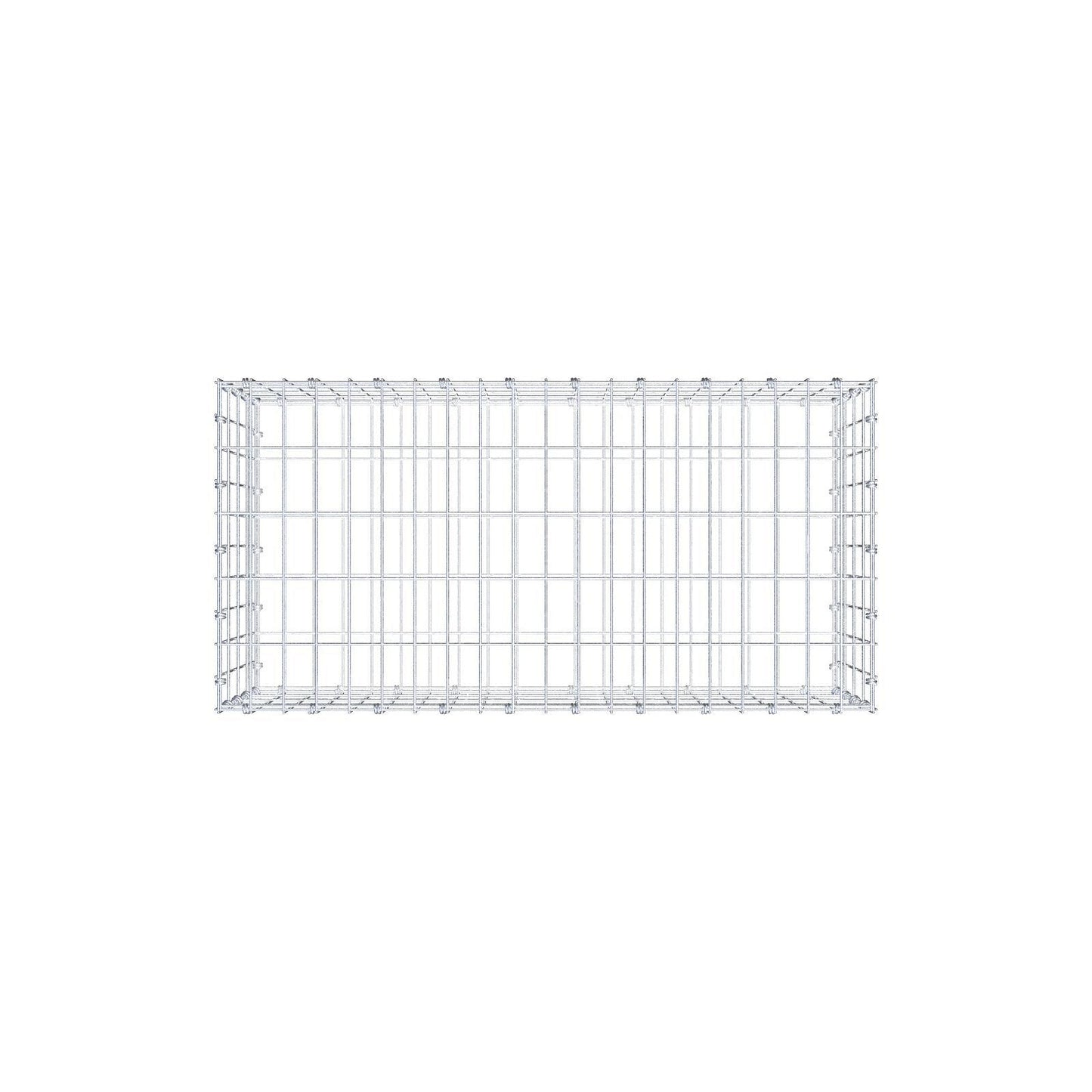 Gabião 100 cm x 40 cm x 50 cm (C x A x P), malhagem 5 x 10 cm, anel espiral