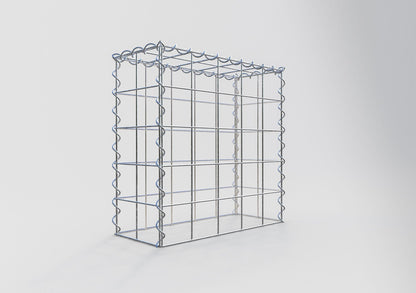 Gabion rapporté type 3 50 cm x 50 cm x 20 cm (L x H x P), mailles 10 cm x 10 cm, spirale
