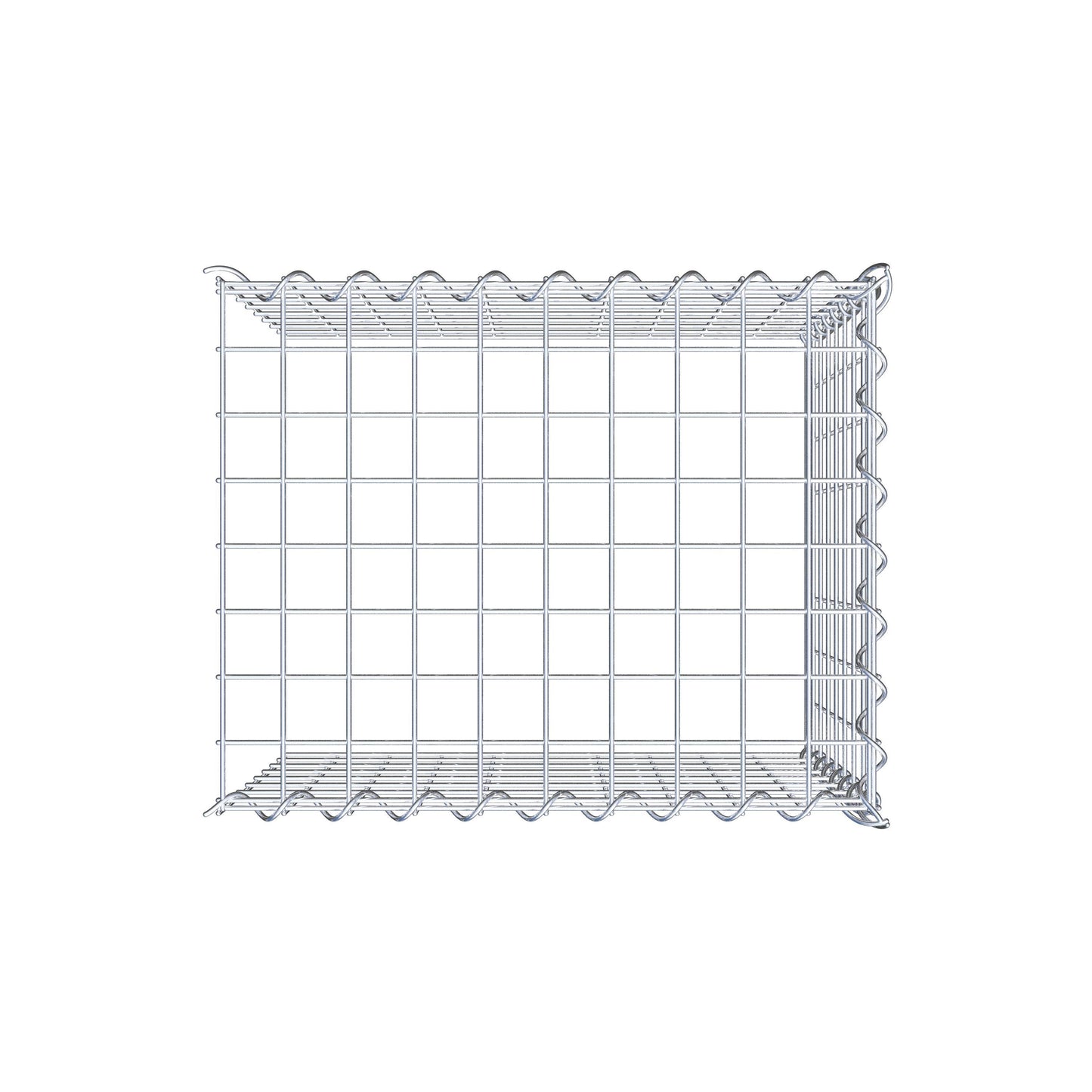 Anbaugabione Typ 4 50 cm x 40 cm x 40 cm (L x H x T), Maschenweite 5 cm x 5 cm, Spirale
