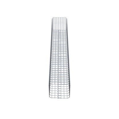 Gabionsøjle, firkantet, varmgalvaniseret, 32 cm x 32 cm, 200 cm høj, MW 5 cm x 5 cm