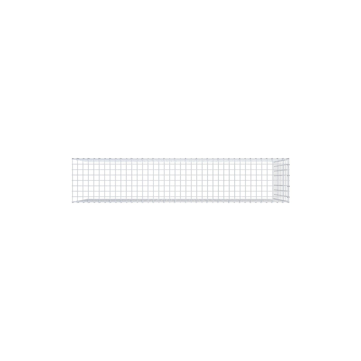Fourche rapportée type 4 200 cm x 100 cm x 40 cm (L x H x P), mailles 5 cm x 10 cm, anneau en C