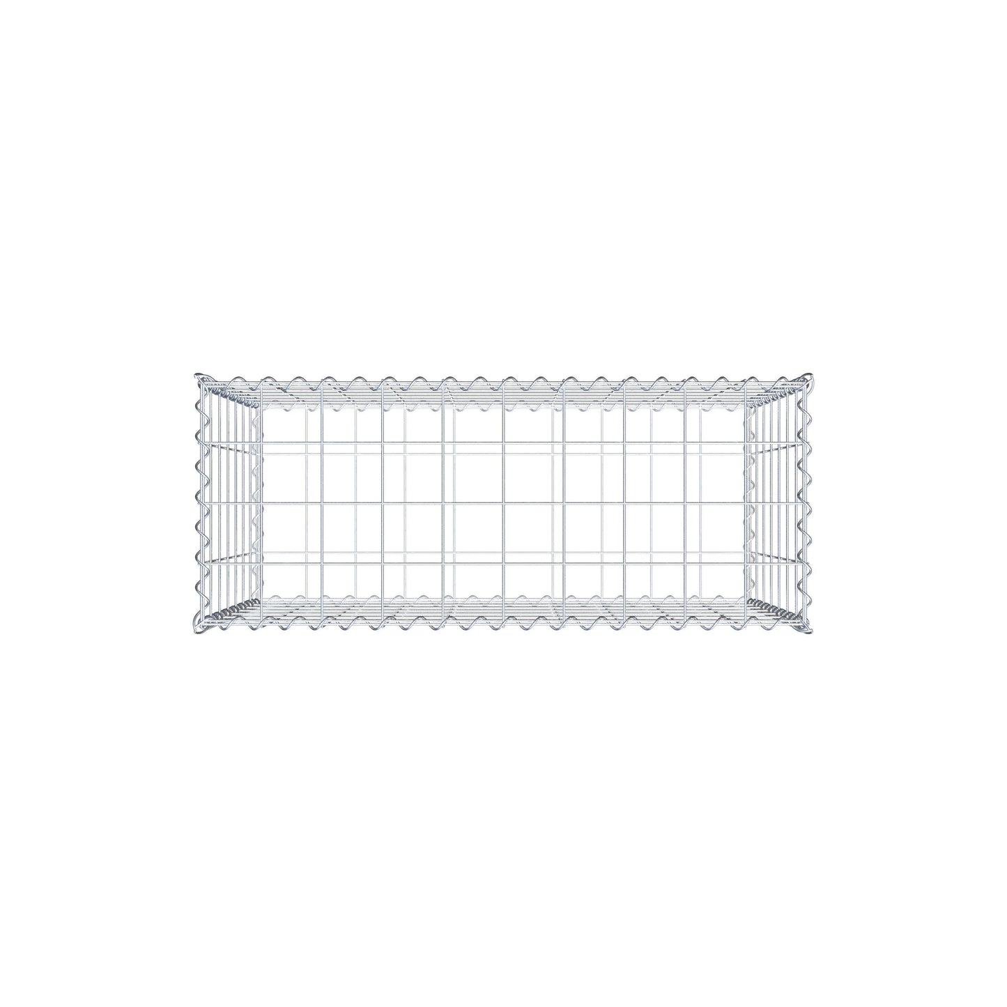 Gabion 100 cm x 70 cm x 40 cm (L x H x D), maskestørrelse 10 cm x 10 cm, spiral