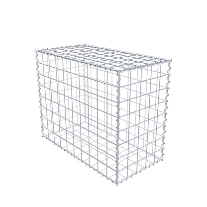Gabion 100 cm x 80 cm x 50 cm (L x H x D), maskstorlek 10 cm x 10 cm, spiral