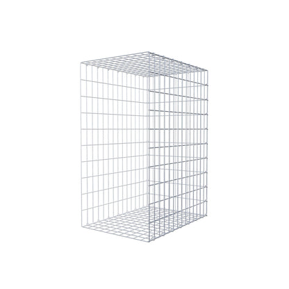 Opzetpaal type 2 100 cm x 70 cm x 50 cm, maaswijdte 5 cm x 10 cm, C-ring