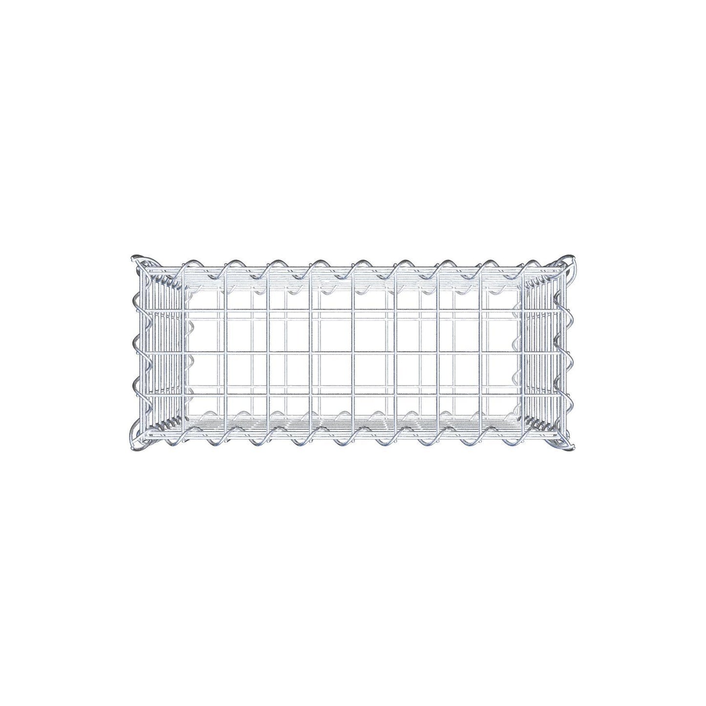 Gabion 50 cm x 40 cm x 20 cm (L x H x D), maskestørrelse 5 cm x 5 cm, spiral