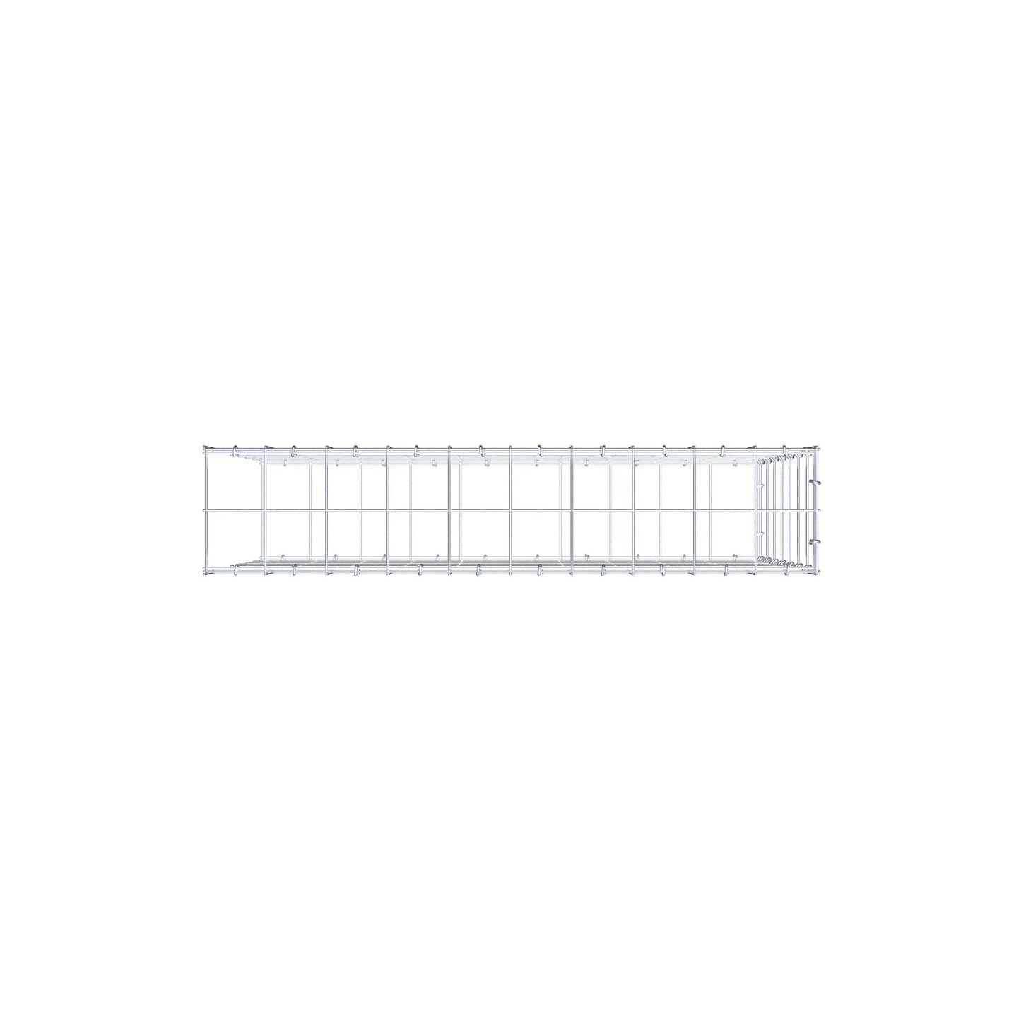 Gabbione aggiuntivo di tipo 2 100 cm x 70 cm x 20 cm (L x H x P), maglia 10 cm x 10 cm, anello a C