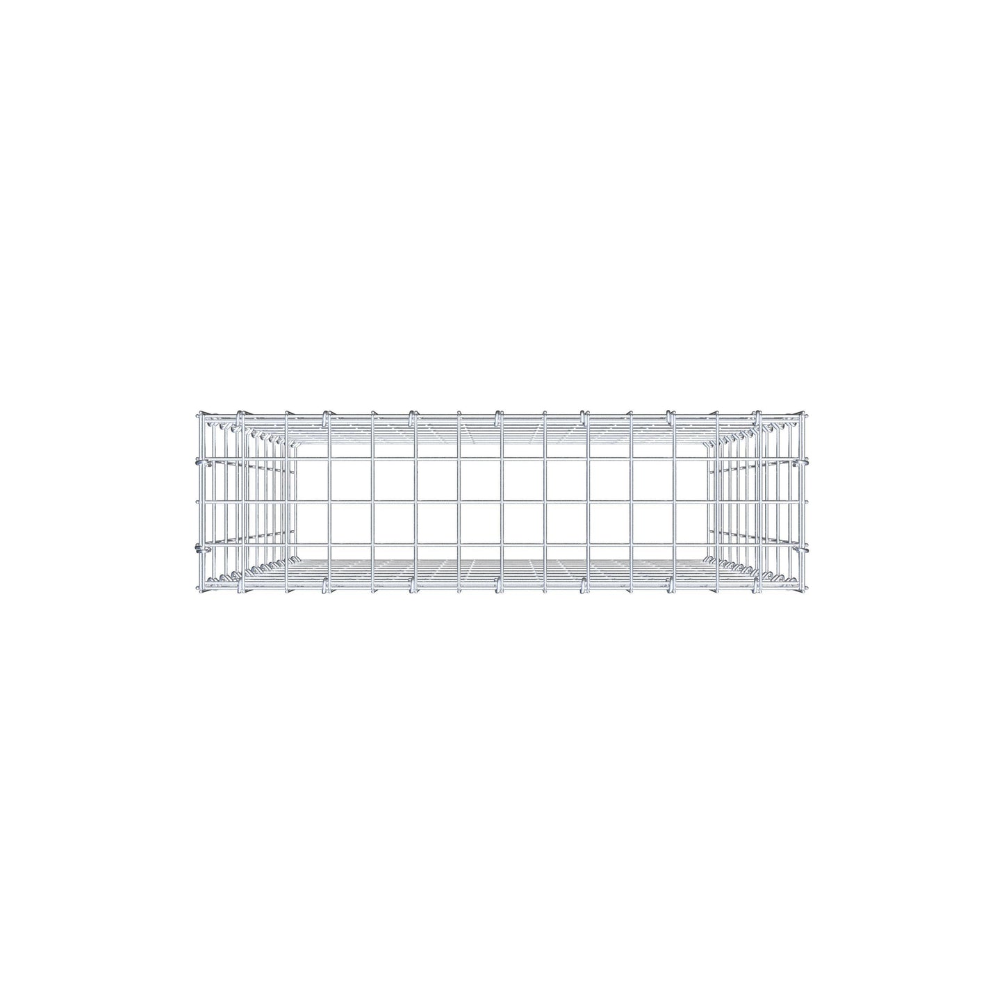 Gabião Tipo 3 100 cm x 70 cm x 20 cm (C x A x P), malhagem 5 cm x 10 cm, anel C