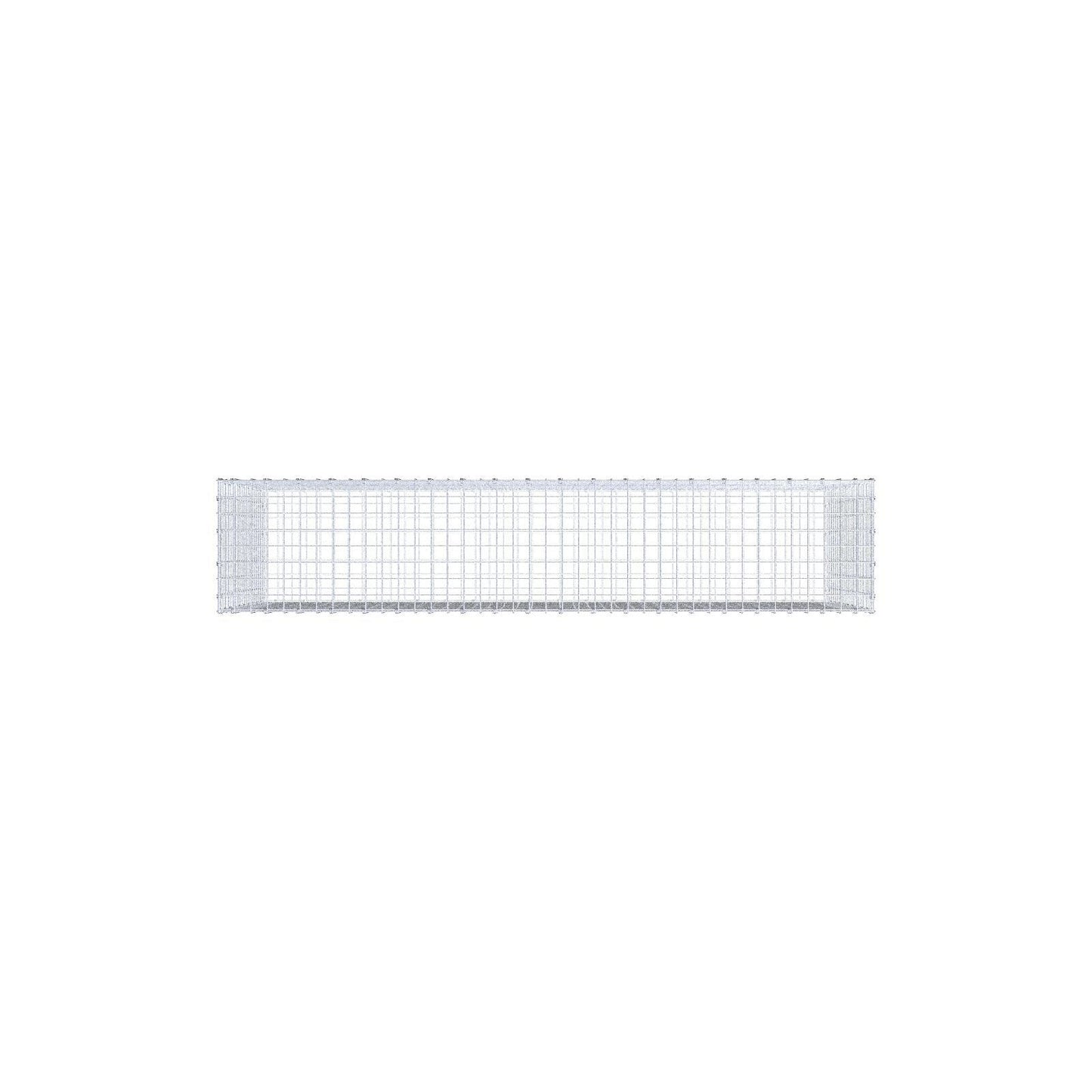 Gabione 200 cm x 100 cm x 40 cm (L x H x T), Maschenweite 5 x 5 cm, Spiralring